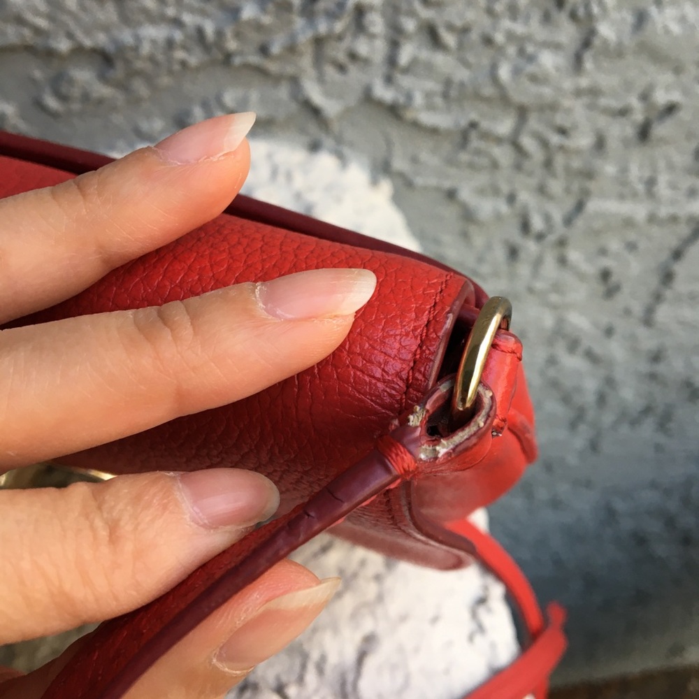 Coach crossbody bag red gold hardware - Picture 9 of 16